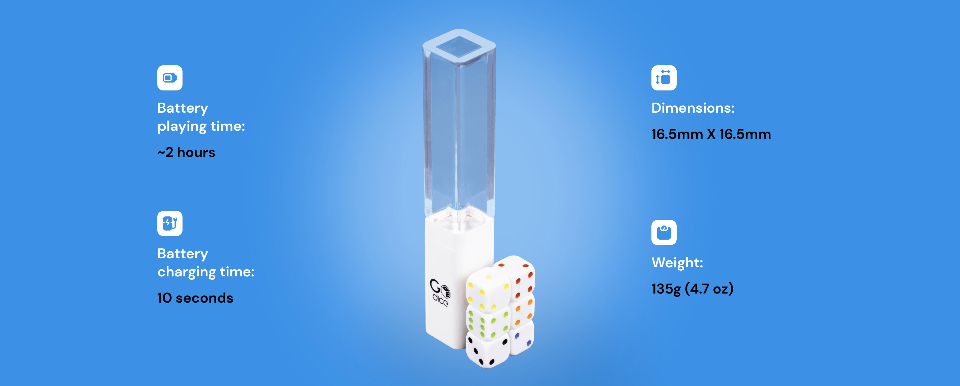Smart Dice Set - Technical Specifications