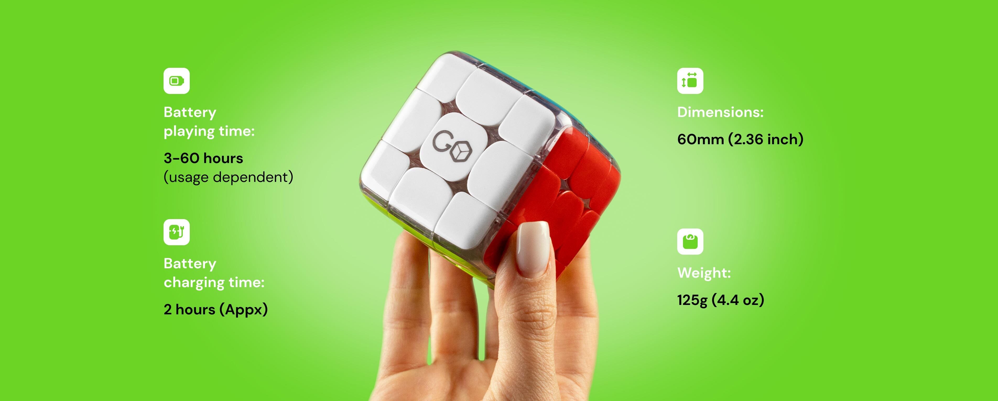 GoCube 3x3 -technical specs of smart rubik's cube