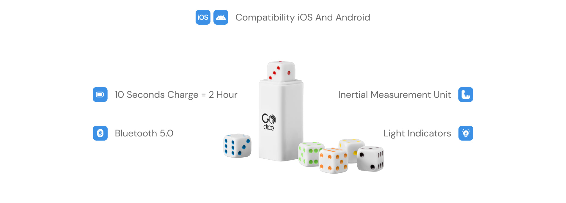 Smart Dice Set features