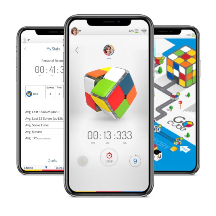 Rubik's Cube app - time tracking, academy andstats