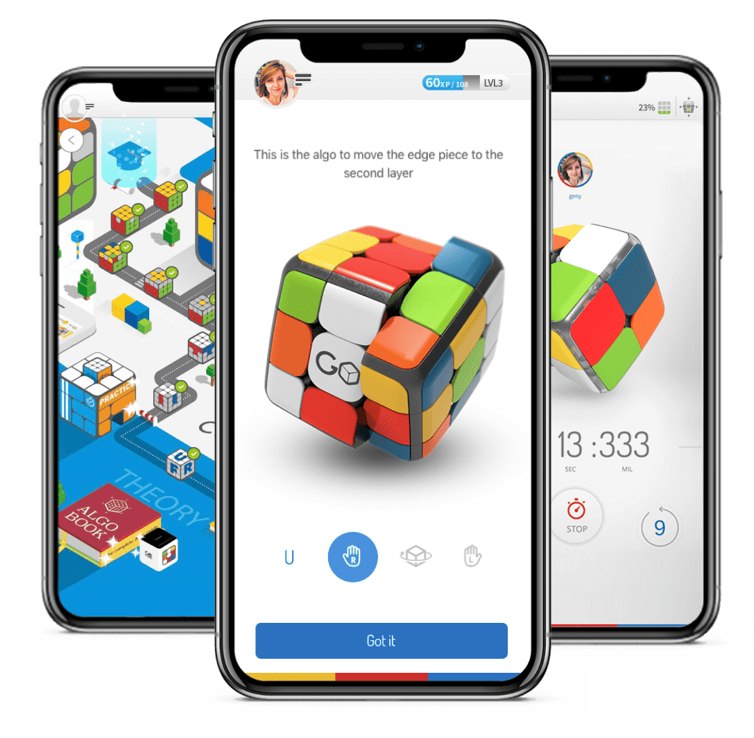 Smart Cubes app - academy, time tracking