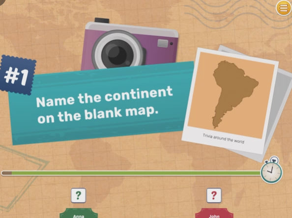 Trivia Around the World in Smart Dice Set App