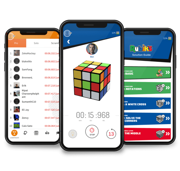 Rubik’s Connected app - competition, time tracking and academy